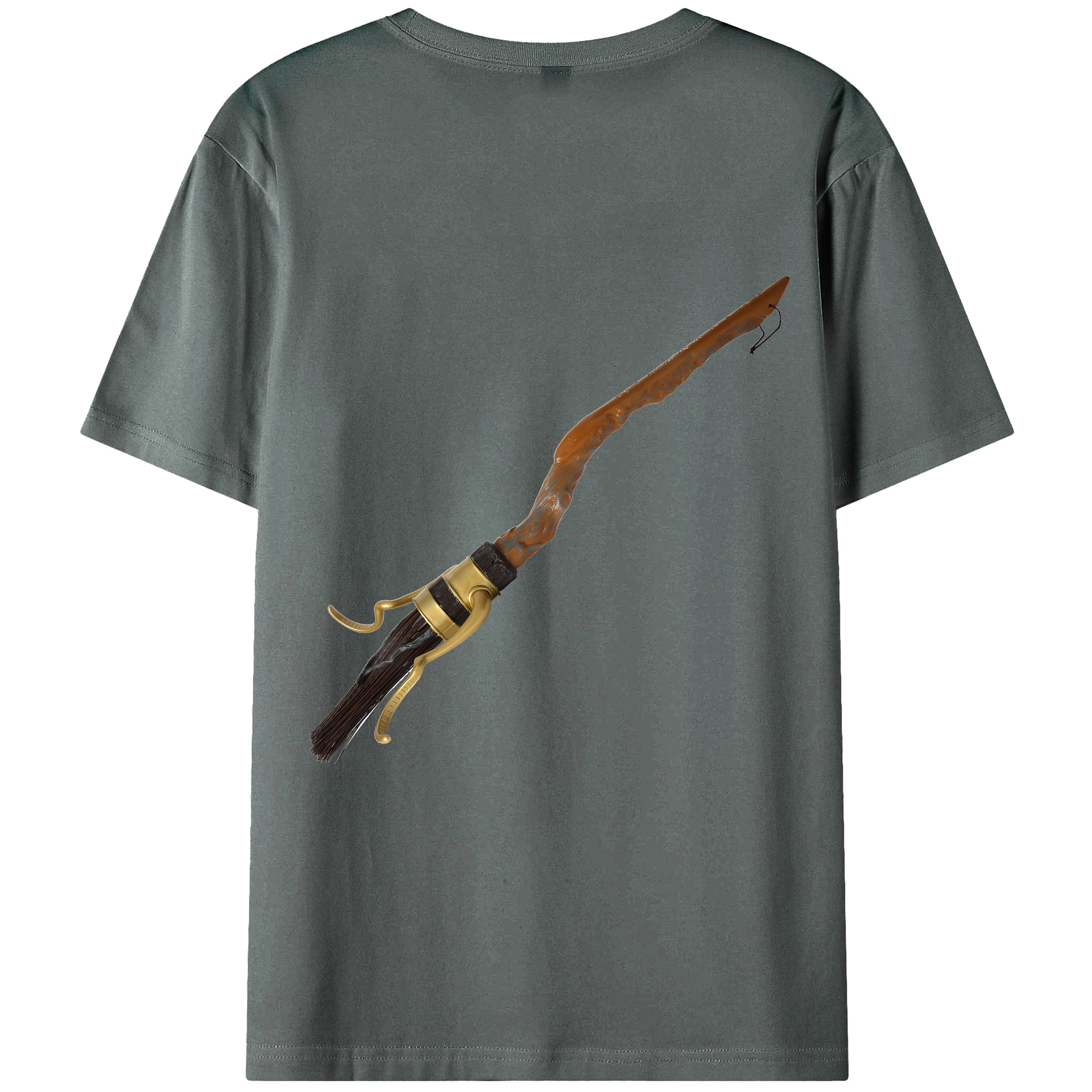 （画像用） Harry Potter ハリー・ポッターシリーズ 綿100％ メンズ半袖Tシャツ（バックプリント） 通気性